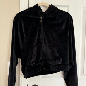 Victoria Secret Zip Up, Black, Size M